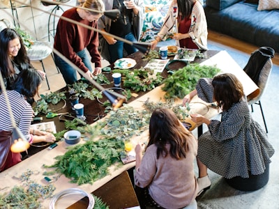 Village community gathering